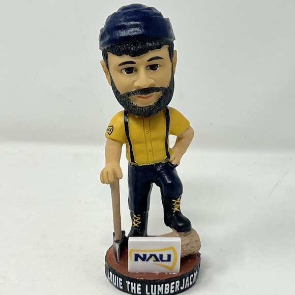 Louie The Lumberjack NAU Northern Arizona University Mascot Bobblehead NCAA - Picture 1 of 7
